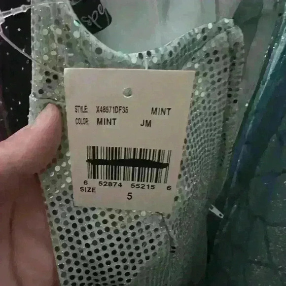 Mint Speechless Prom Dress Size 5 NWT - Picture 4 of 4